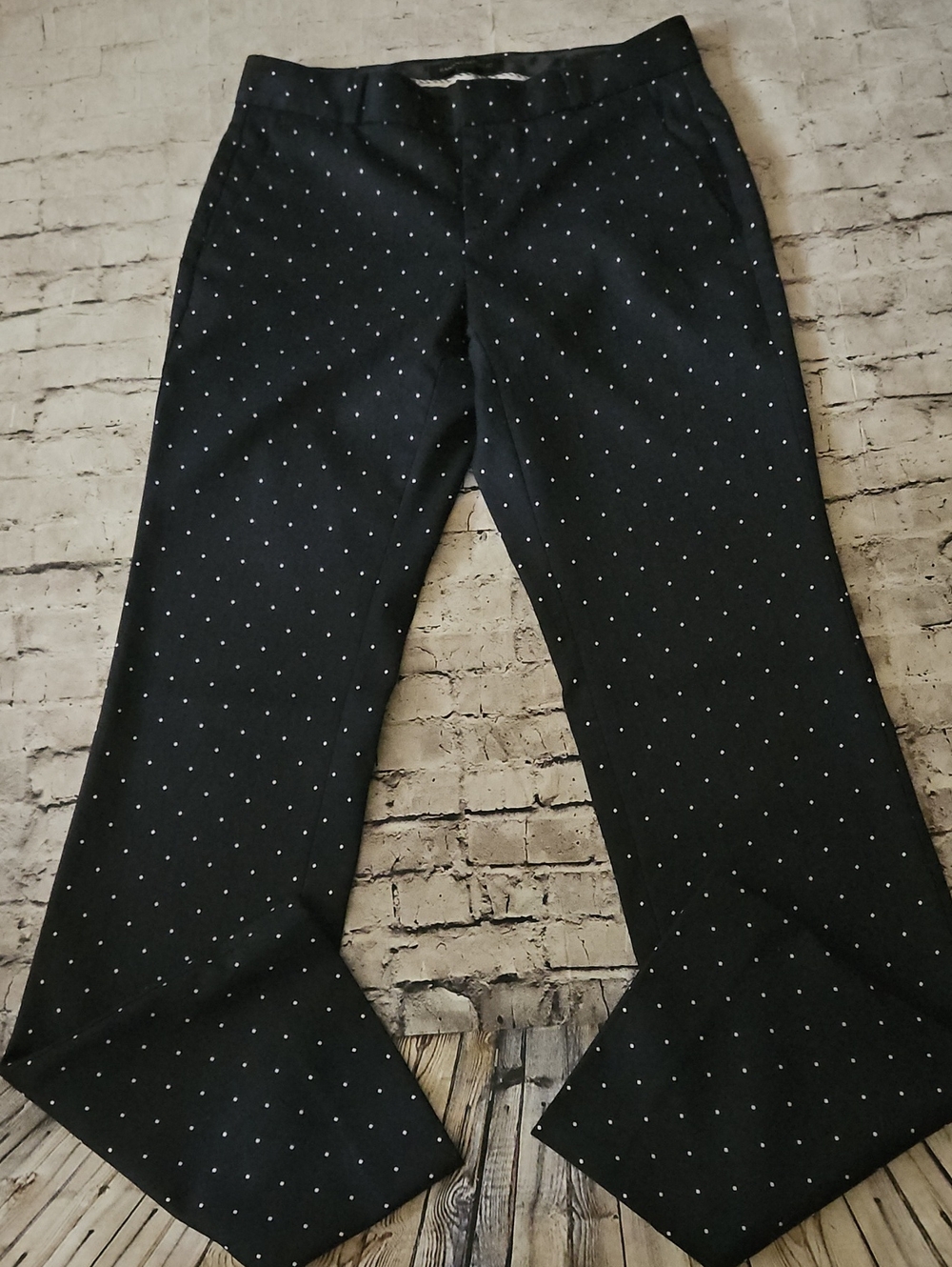 Banana Republic Navy Blue Polka Dot Dress Pants Size 0